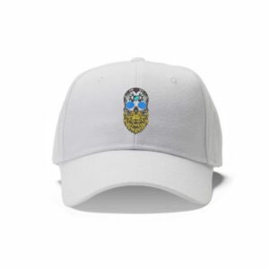 Man's Head Machine Embroidery Pattern - Day of the Dead Bearded Skull