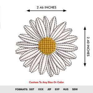 Mini Flower Machine Embroidery Pattern, Autumn Embroidery Design