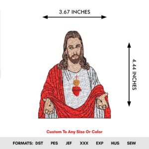 Jesus Machine Embroidery Designs