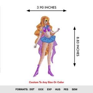 Princess Anna Machine Embroidery Pattern