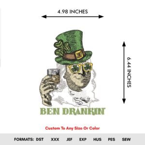 Ben Drankin Machine Embroidery Pattern
