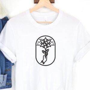 Black Flower With Hand Machine Embroidery Pattern