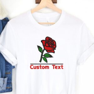 Embroidery Pattern Red Roses for Machine Embroidery