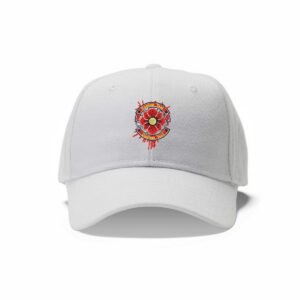 Red Flower Monogram Machine Embroidery Pattern