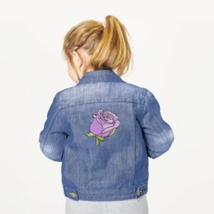 Flower Machine Embroidery Design Purple Tulip Pattern