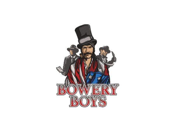 Bowery Boys Machine Embroidery Design