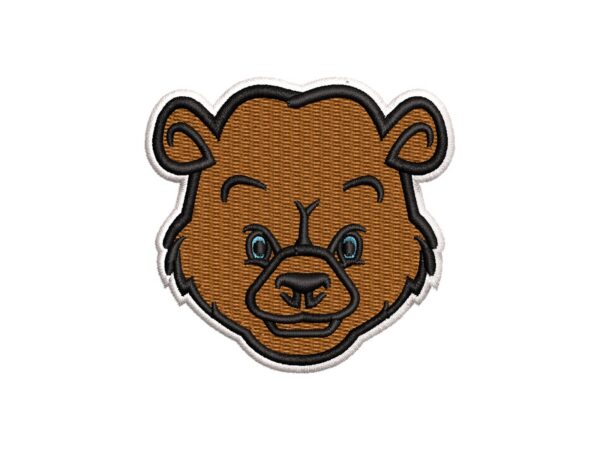Mini Bear Face Embroidery Pattern