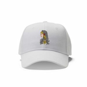 Tribal Lady With Long Curly Hair Embroidery Pattern