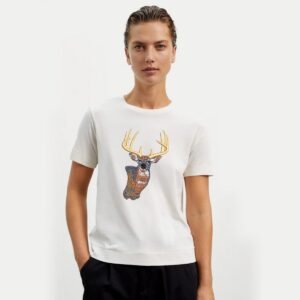 Deer Antler Machine Embroidery Design | Wild Animal Embroidery Pattern