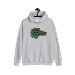 Alligator Machine Embroidery Pattern, Crocodile Embroidery Design