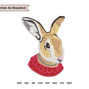 Easter Bunny Hare and Rabbit Embroidery Pattern
