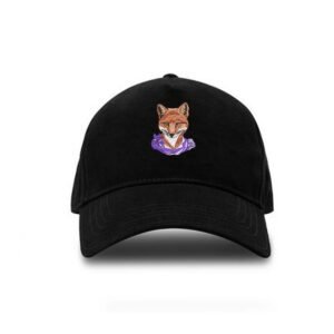 Purple Fox Machine Embroidery Design