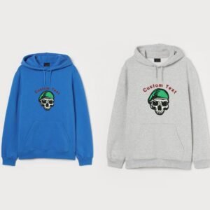 Green Cap Skull Design For Machine Embroidery