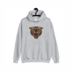 Wild Tiger Face Embroidery Pattern