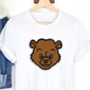 Mini Bear Face Embroidery Pattern