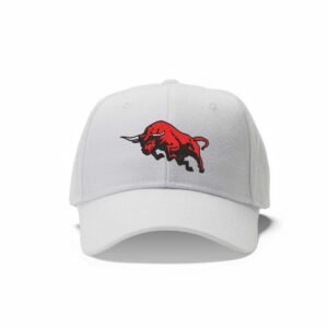 Red Bull Embroidery Pattern, Wild Animal Embroidery Design