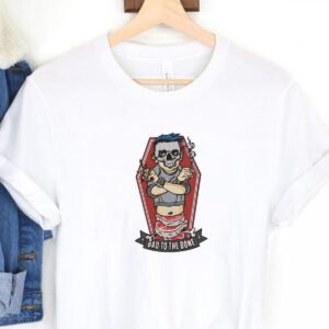 Skull Bad to Bone Machine Embroidery Design