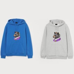 Black Bear Lady Embroidery Pattern Purple Bear