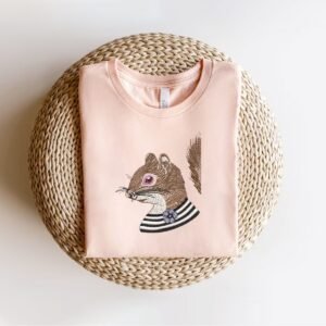 Cute Squirrel Chipmunk Machine Embroidery Pattern