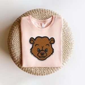 Mini Bear Face Embroidery Pattern