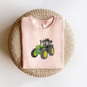 Green Farm Tractor Machine Embroidery Pattern