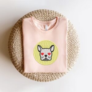 Love Dog Machine Embroidery Pattern For Valentine's Day