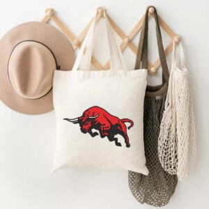 Red Bull Embroidery Pattern, Wild Animal Embroidery Design