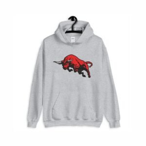 Red Bull Embroidery Pattern, Wild Animal Embroidery Design