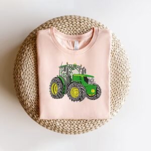 Green Tractor Machine Embroidery Design