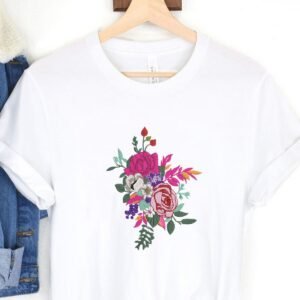 Flowers Bouquet Machine Embroidery Pattern