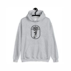 Black Flower With Hand Machine Embroidery Pattern