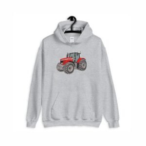 Red Farm Tractor Machine Embroidery Design