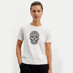 Day of the Dead Machine Embroidery Pattern Floral Skull, 3 Sizes