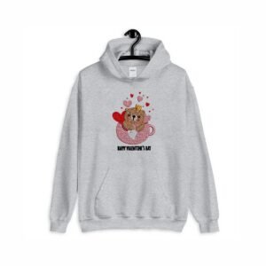 Cute Valentine Bear Machine Embroidery Pattern