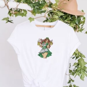 St Patrick's Day Beer Lady Embroidery Pattern