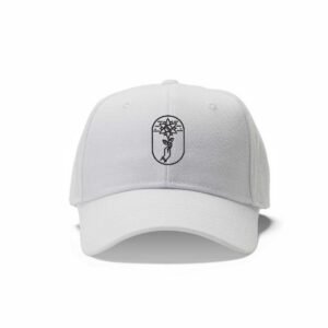 Black Flower With Hand Machine Embroidery Pattern