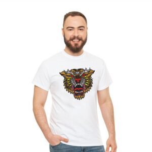 Wild Tiger Face Embroidery Pattern