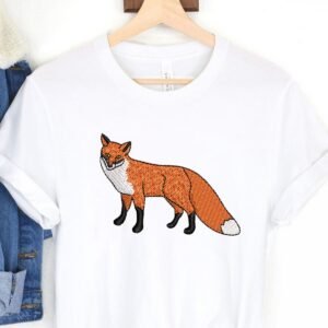 Cute Fox Machine Embroidery Pattern Animal Design