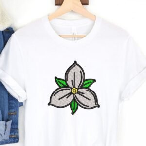 Trillium Flower Design For Embroidery Machine