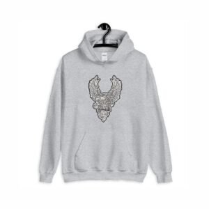 Flying Eagle Machine Embroidery Pattern